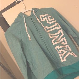 Blue PINK zip up
